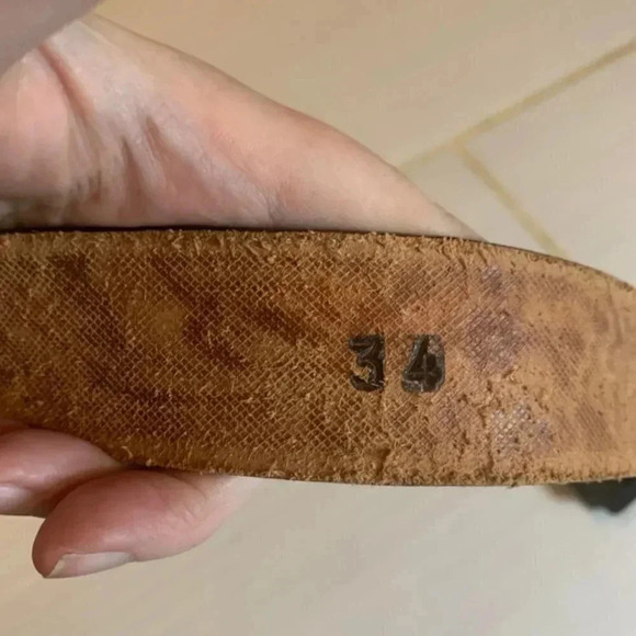 Western Heritage Calgary Big Buckle and Belt Brown Leather 34 - Picture 4 of 9